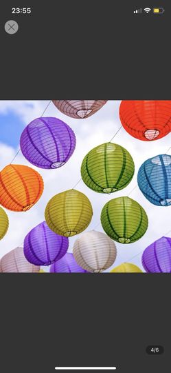 12 Pieces 14” Round Paper Lanterns For Party Wedding Baby Shower Bridal Shower Home Decorations Suppliers