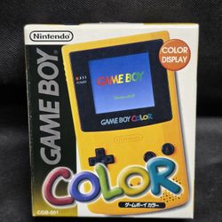 Nintendo Gameboy Color Yellow JAPAN Region FREE