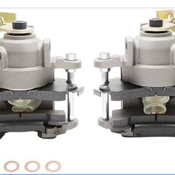 Rear Disc Brake Calipers Assembly w/Emergency Metric Conversion Compatible with Eldorado & Riviera & Toronado 1, Seville 1 GM 10/12 Bo