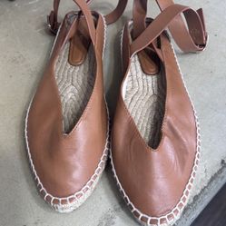 Stuart Weitzman Womens Size 8.5 Wrapped Espadrilles 