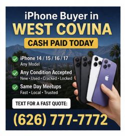 West Covina Cash for iPhone 17 16 15 Pro max buyer