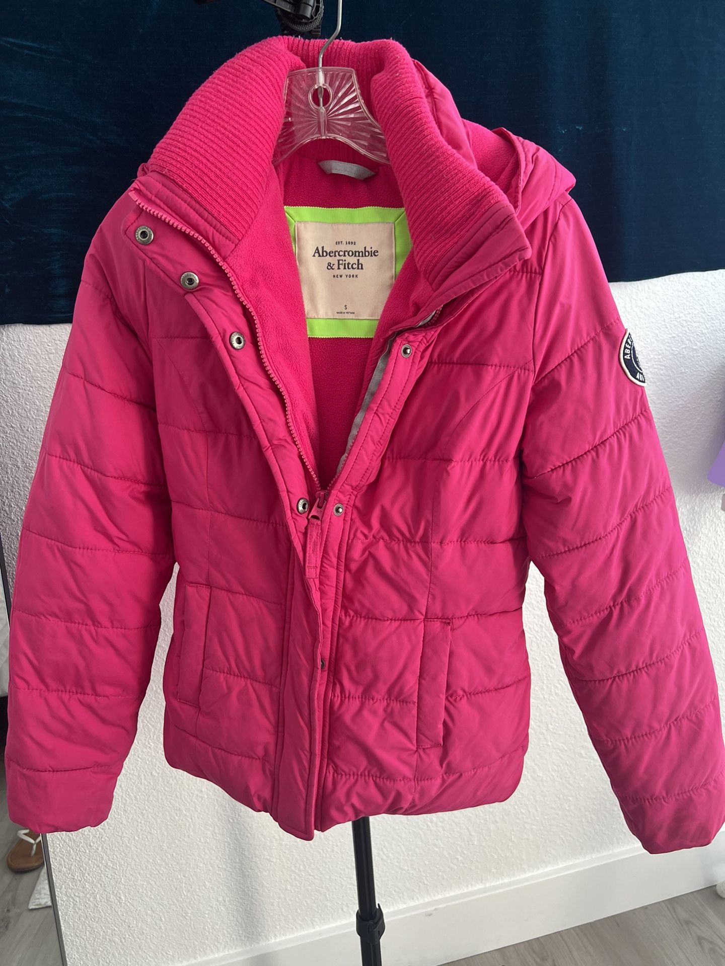 Abercrombie Hot Pink Jacket Coat 