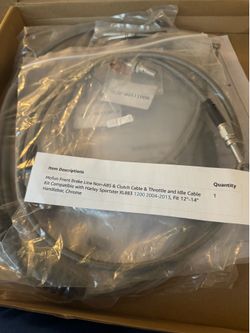 Harley front brake clutch throttle cable