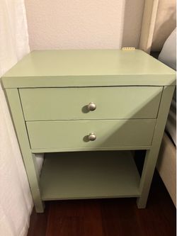 Sage green night stand