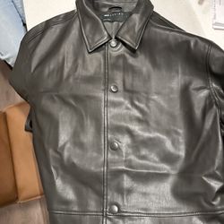 ASOS BLACK LEATHER JACKET