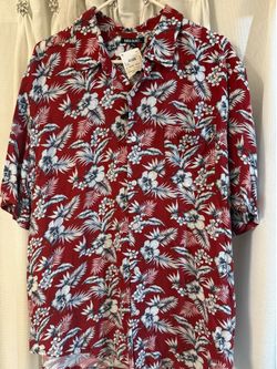 New Hawaiian style Men’s T-shirt size XL colors red,black,white