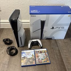 PlayStation 5 SLIM DISC + 2 Games FREE