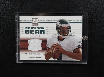 Donovan McNabb Eagles 2004 Donruss Elite Gridiron Gear Game Worn Jersey  #63/150 Philadelphia Eagles