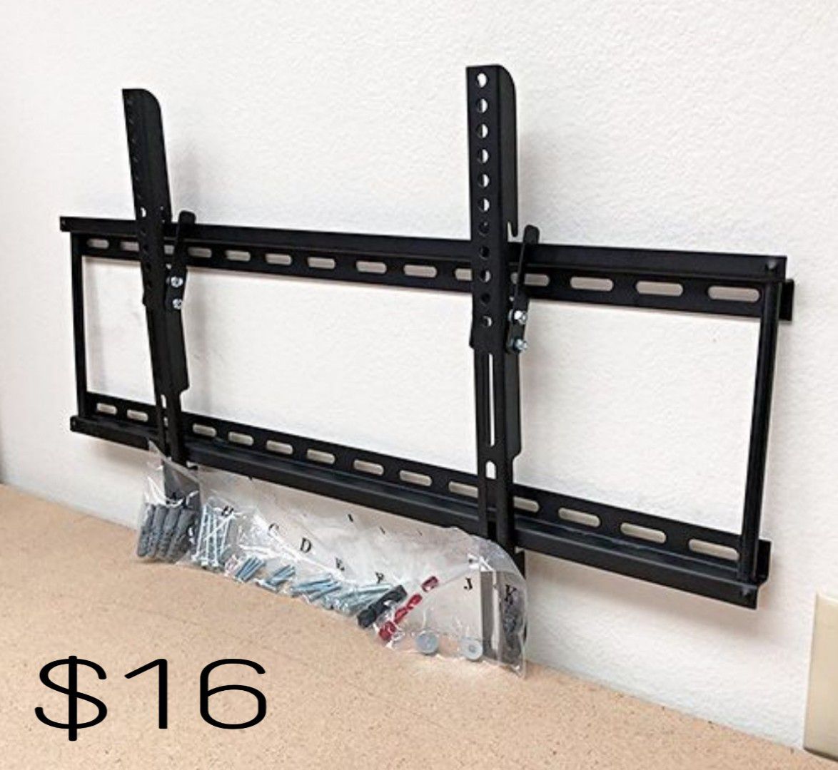 $16 TV Wall Mount. Universal Fit for TVs 32-65inches./ soporte de pared para tv. Para televisores de 32-65 pulgadas.