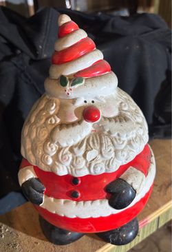 Ceramic Santa Claus Cookie Jar