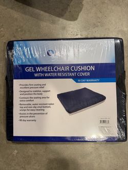 Compass Health Gel Wheelchair Cushion Water Resistant Cover