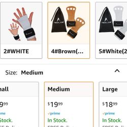 AEOLOS Leather Gymnastics Hand Grips-Great for Gymnastics,Pull up,Weight Lifting,Kettlebells and Cross Training
