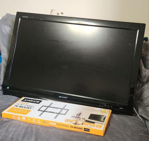 32 Inch Sharp Tv With New Wall Mount