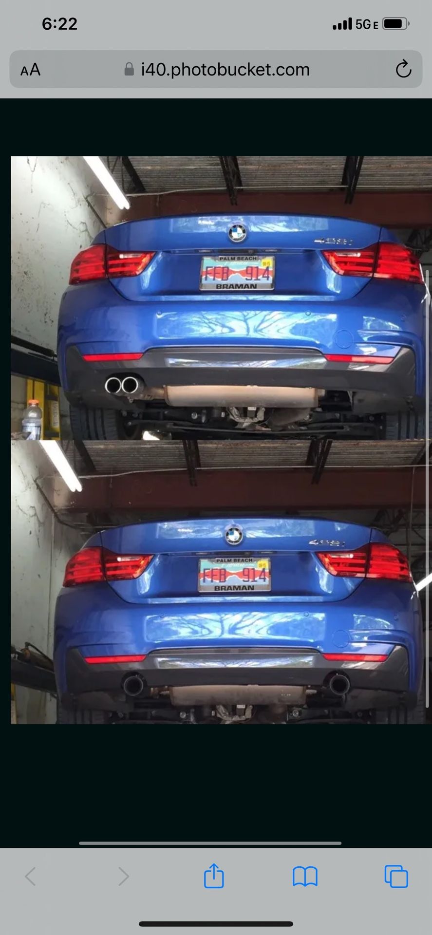 OEM BMW rear Diffuser