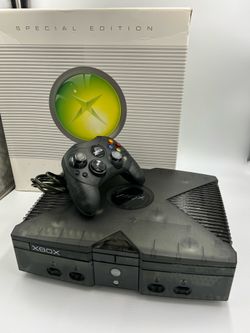 Original Microsoft Xbox Special Edition Skeleton Black
