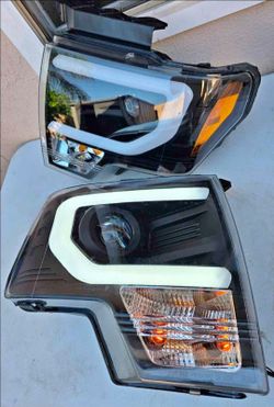 09-14 Ford F150 LED DRL Projector
Headlights Luces Focos Micas Faros Faroles Headlamps