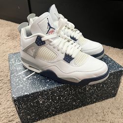 Jordan Retro 4  White/Navy 11.5 Men’s 