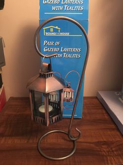 Gazebo lanterns with tealights