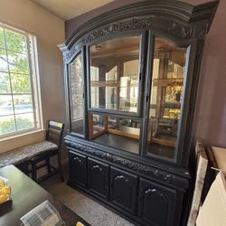 China Cabinet Hutch 