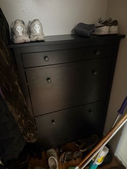 Black IKEA Shoe Cabinet