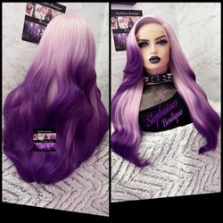 Human Hair Blended Lace Front Wig 