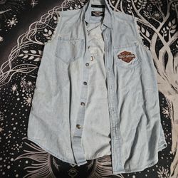 Harley Davidson Live To Ride Denim Jacket
