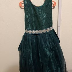 Girls Green Dress Size 6