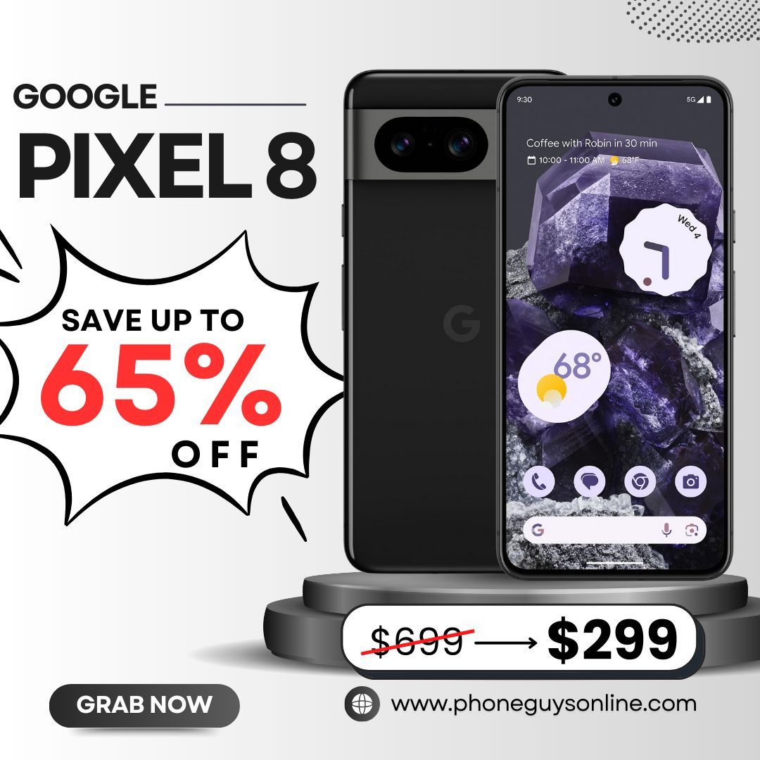 📱 Google Pixel 8 – $299 o $1 de Entrada | Ahorra 65% + Hasta 1 Año de Garantía 🔥