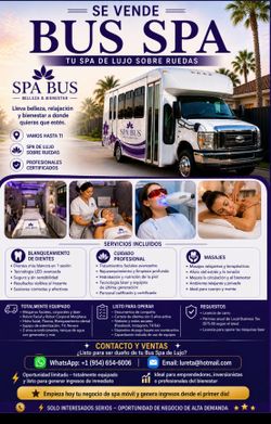 For Sale Bus Spa