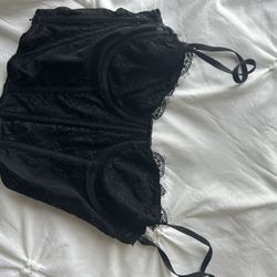 Black lace Corset 