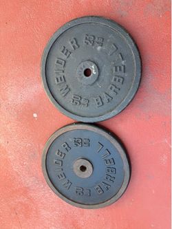 Fitness gym plates 1 inch 50.lbs x 2