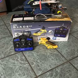Vintage E-Flite Blade CP Ready-To-Fly 6 Channel Helicopter w Remote 