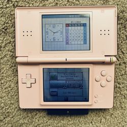 Nintendo DS Lite Pink System Handheld Read AsIs 