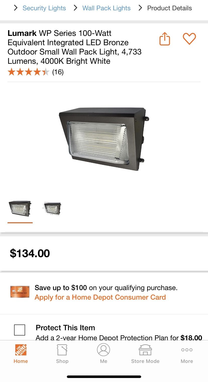 WP Series 100-Watt Equivalent Integrated LED Bronze Outdoor Small Wall Pack Light, 4,733 Lumens, 4000K Bright White WP Series 100-Watt Equivalent Integrated LED Bronze Outdoor Small Wall Pack Light, 4,733 Lumens, 4000K Bright White