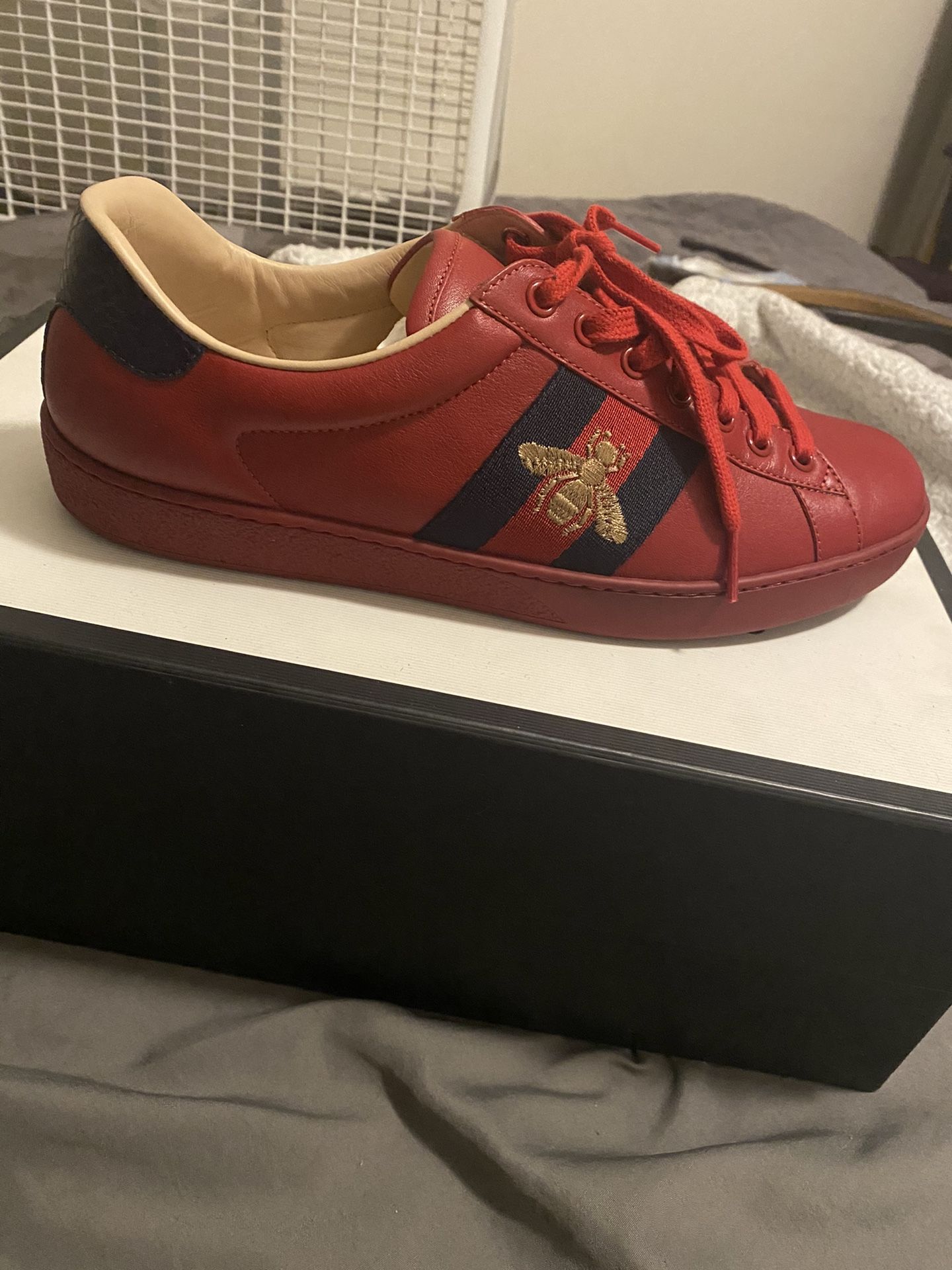 Red Gucci Sneakers size 8.5
