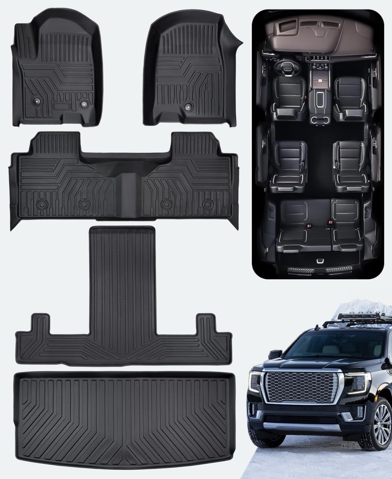 Liner Master® Floor Mats 3 Row Cargo & Liner Set for Chevrolet Tahoe for 