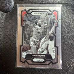 ISIAH THOMAS HOOSIERS PRIZM COLLEGE NBA PANINI SPORTS CARD !
