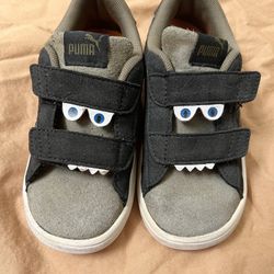 Toddler Boy Puma Cute Monster Suede  Shoes Size 9 