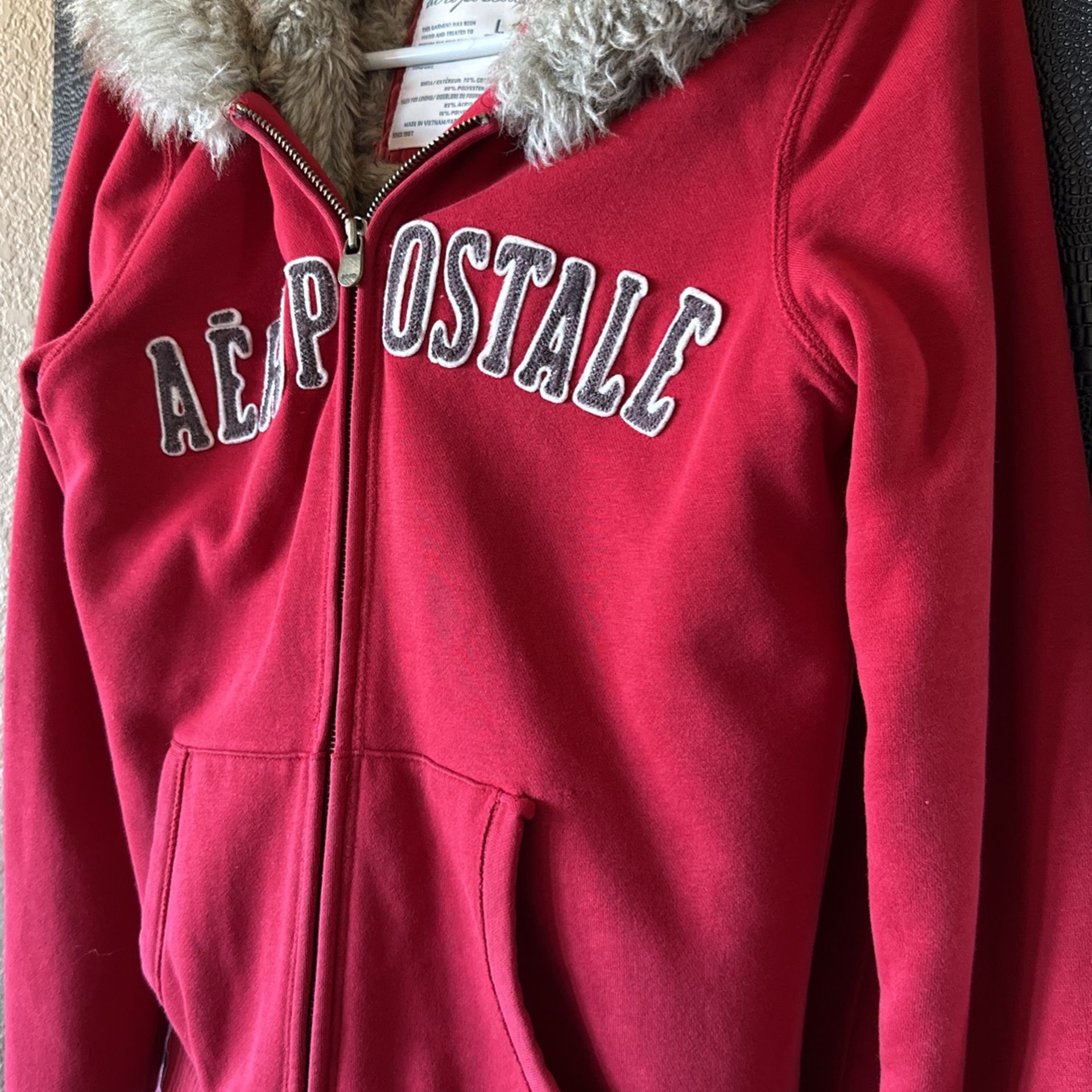 Red Aeropostale Jacket Very Cozy Large
