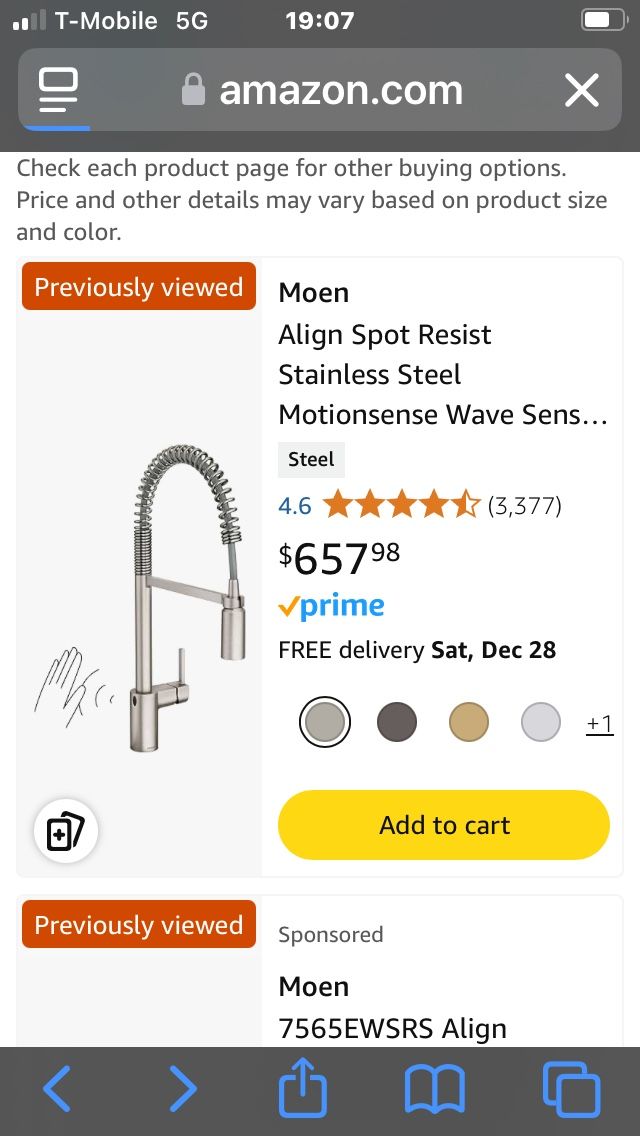 Moen With Motion Sense Wave