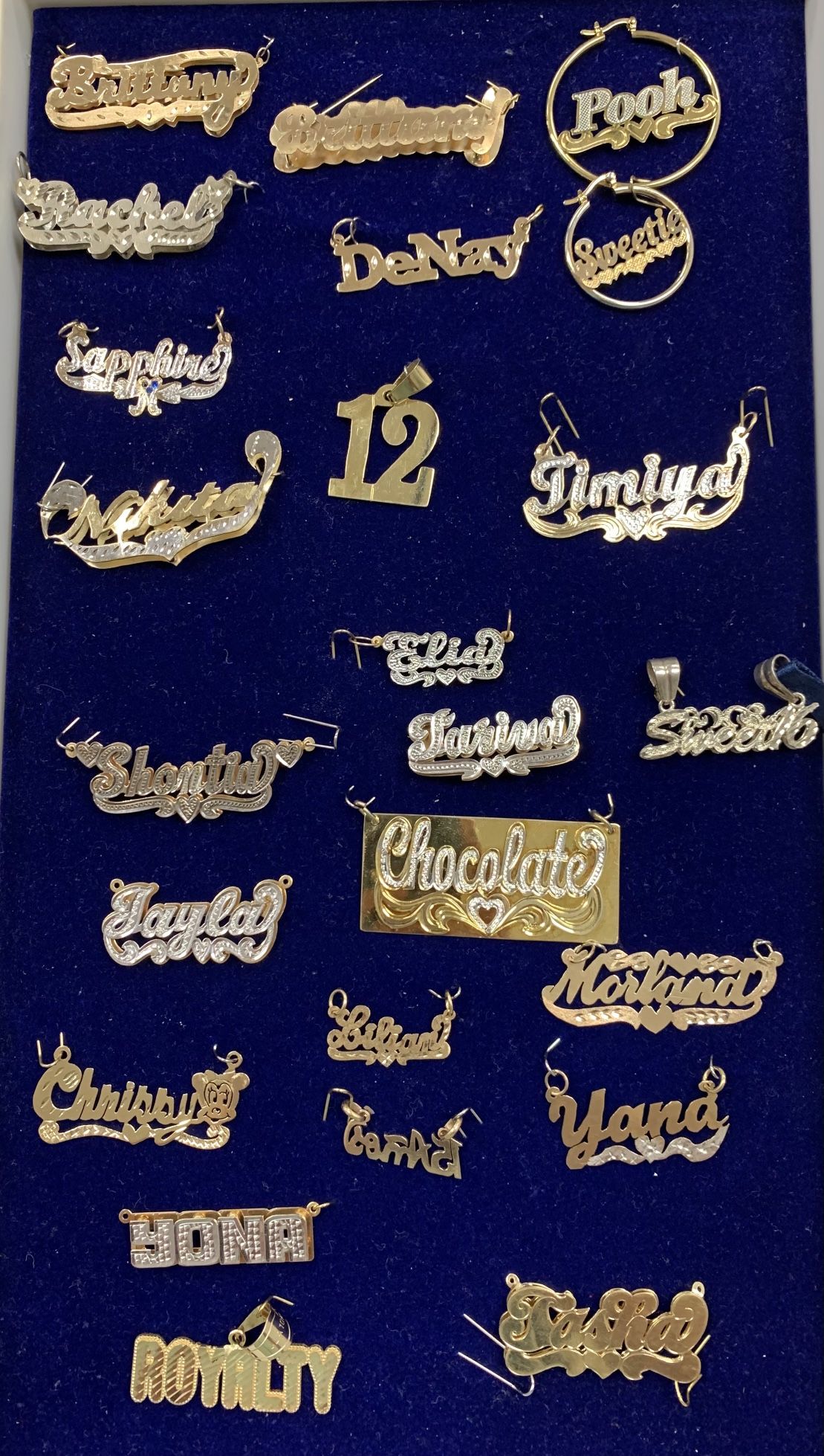 10K/14K Gold Custom Nameplates