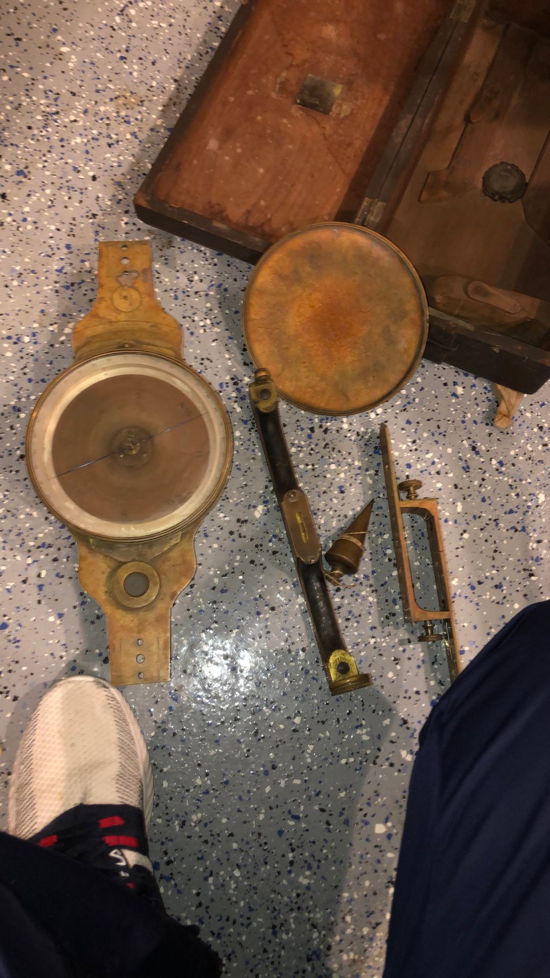 William Young -- Vernier Surveyor's Plain Compass 