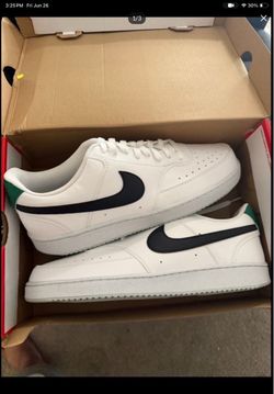 Nike Court Vision Low Top Next Nature White/Black Size 12