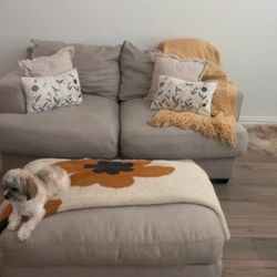 Loveseat And Cuddler W/ Ottoman 