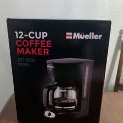 Mueller 12-Cup Drip Coffee Maker  Black