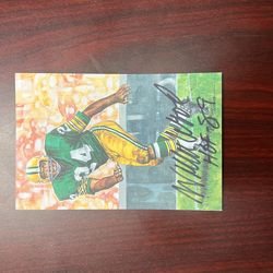 Willie Wood Signed Hall Of Fame Card