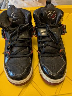 Jordan High-Top Sneakers Black Red
