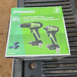 Greenworks 24v Drill And Impact Driver