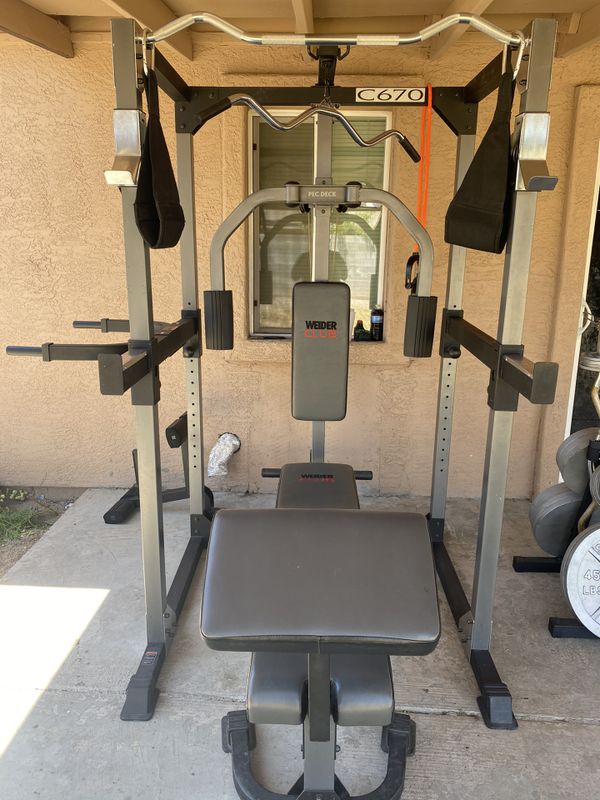 Squat / Bench Rack. Home gym. Weider C670 for Sale in Phoenix, AZ OfferUp