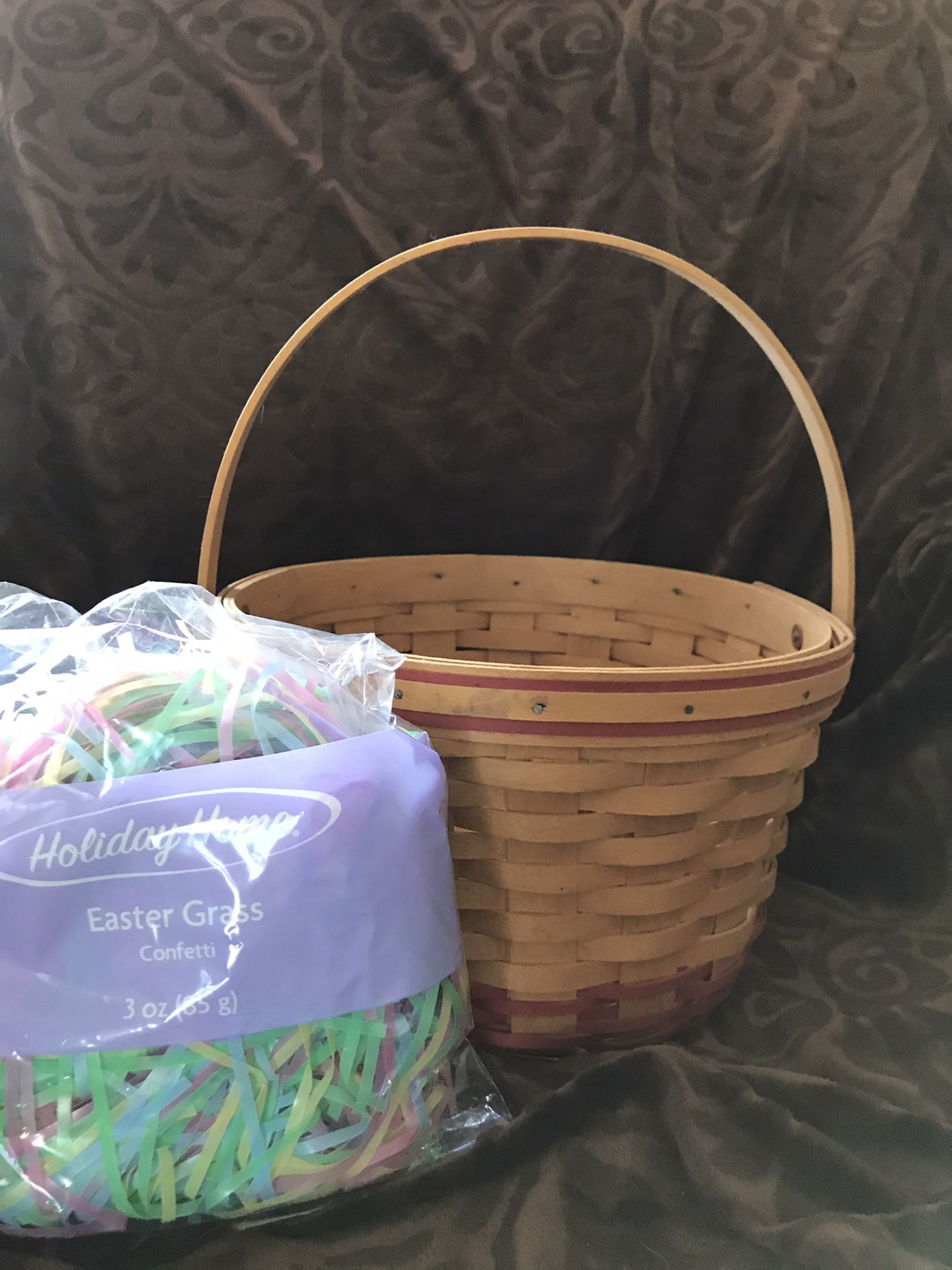Longaberger Easter Basket with Grass